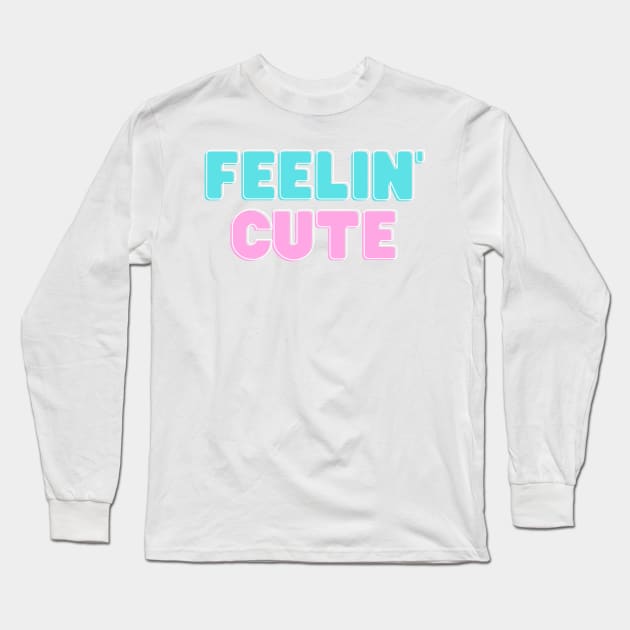 Feelin' Cute Floral Elegance Long Sleeve T-Shirt by We Connect Store